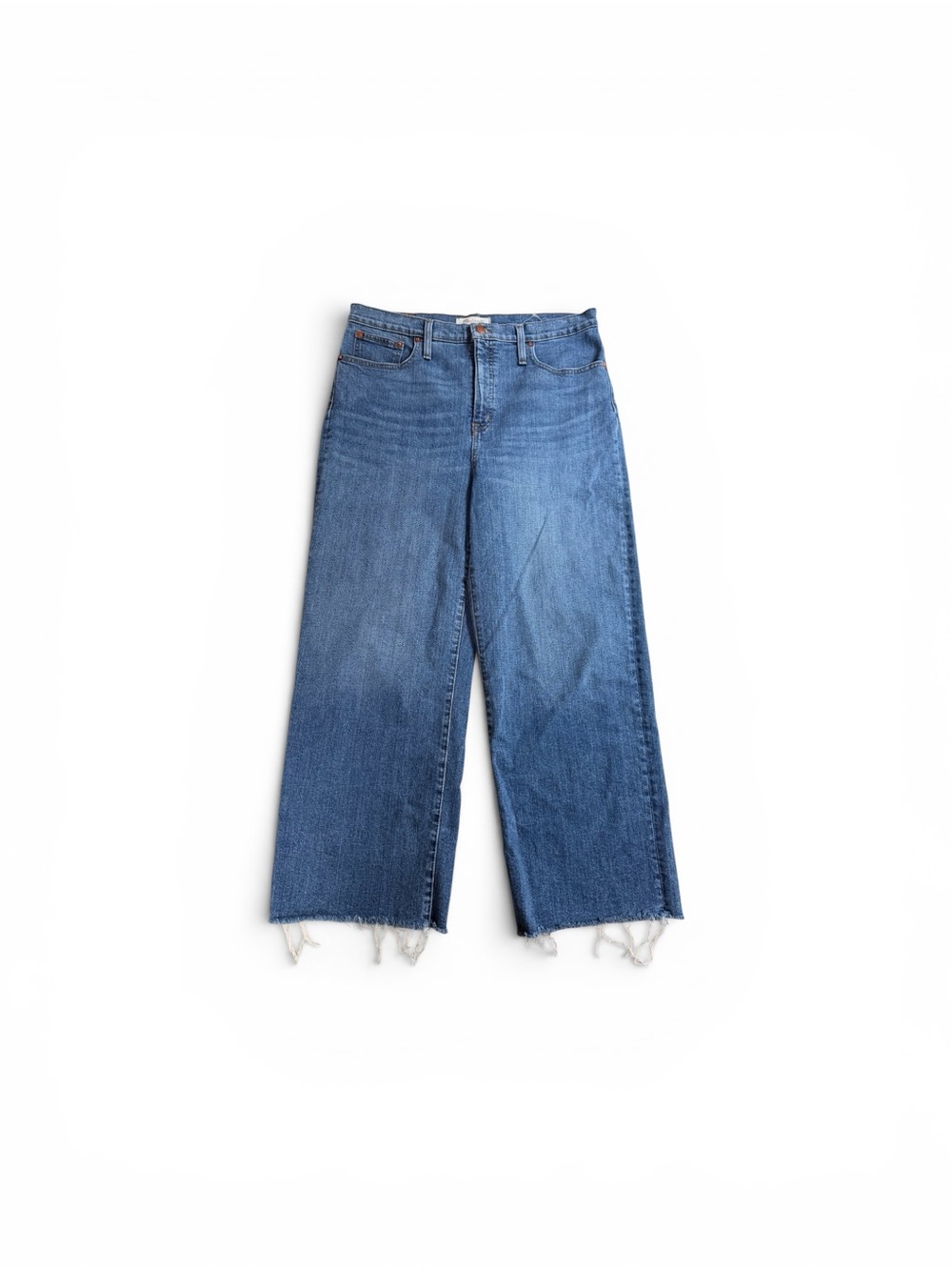 Madewell Classic Medium Blue Wide-Leg Jeans
